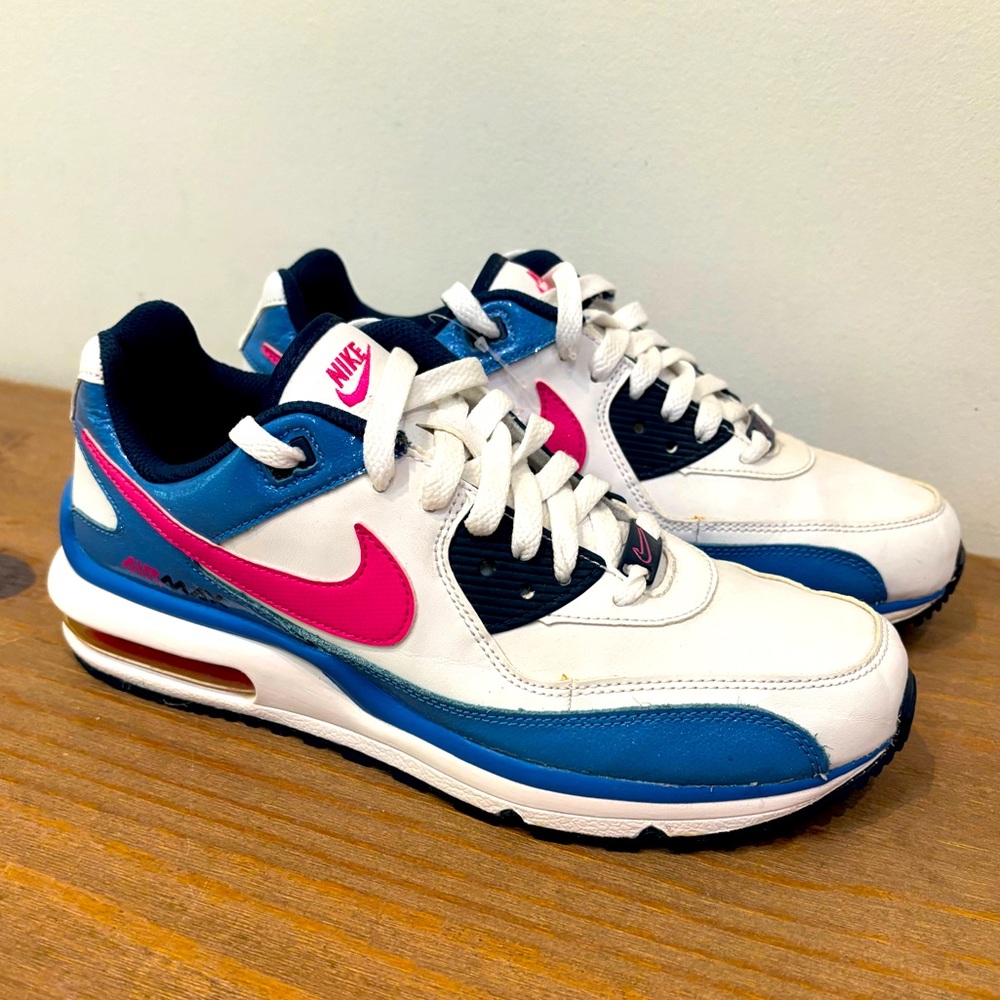 Nike air max low ice pink and blue and white sneakers